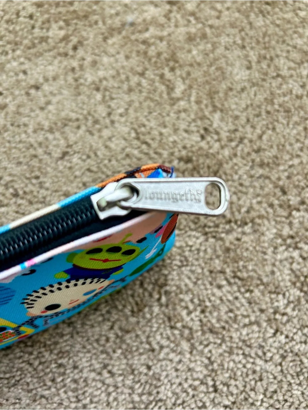 New Disney Loungefly Cuties Coin Cosmetic Zip Pouch